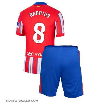 Atletico Madrid Pablo Barrios #8 Echipament de Fotbal Replică 2024-25 Copii Acasa (+ Șorturi)